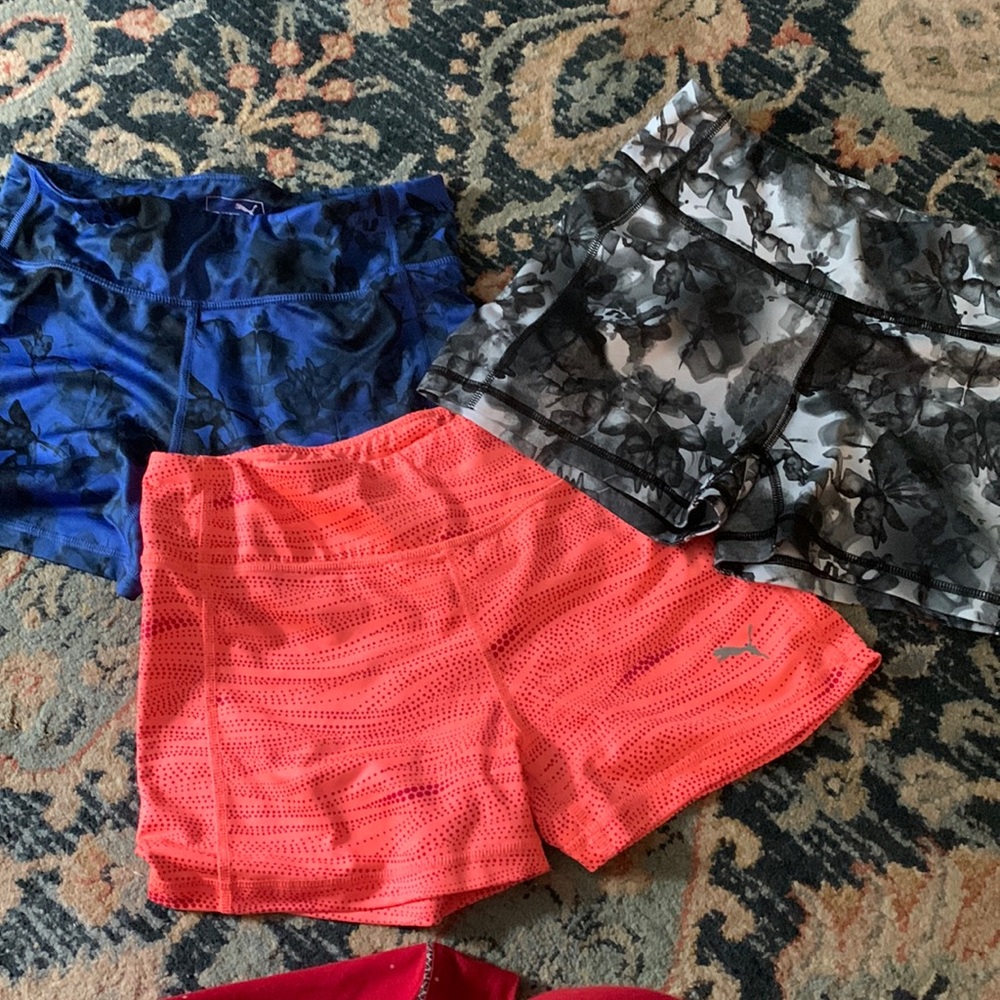 3 pairs of biker shorts